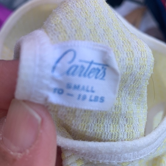 Vintage Carter's newborn romper yellow - Picture 6 of 6